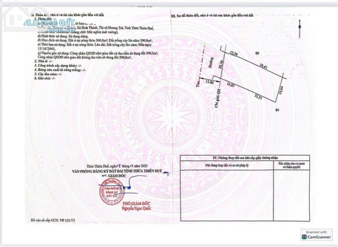 CHÍNH CHỦ BÁN LÔ ĐẤT ĐẸP – 1000M² MẶT TIỀN QUY HOẠCH 26M – TIỀM NĂNG SINH LỜI CỰC KHỦNG