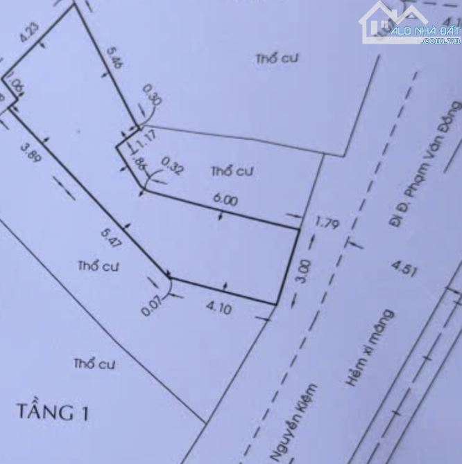 Nhà gần Tân Sơn Nhất hẻm 4,5M mà sổ quá xấu, 42m2, 3 PN, 4 cái toai lét, chỉ còn 1,66 tỷ - 2